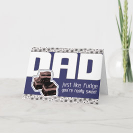 Fuskar fars dag eller pappas födelsedag med fuskig kort