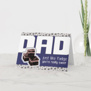 Fuskar fars dag eller pappas födelsedag med fuskig kort