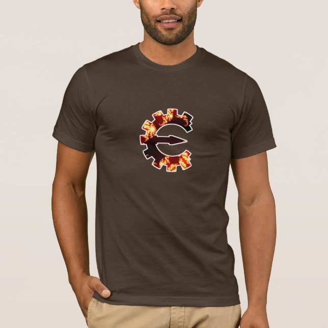 Fuskmotorlogotyp 2 - Fractal T Shirt (Framsida)