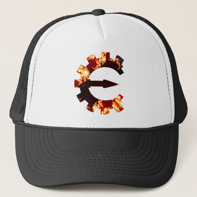 Fuskmotorlogotyp 2 - Fractal Truckerkeps (Framsida)