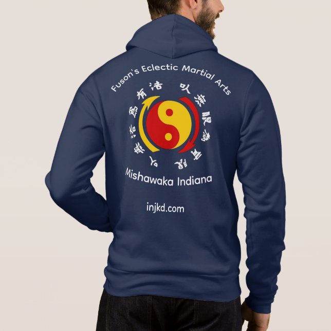 Fusons JKD Heldräkt med dragkedja T Shirt (Baksida)
