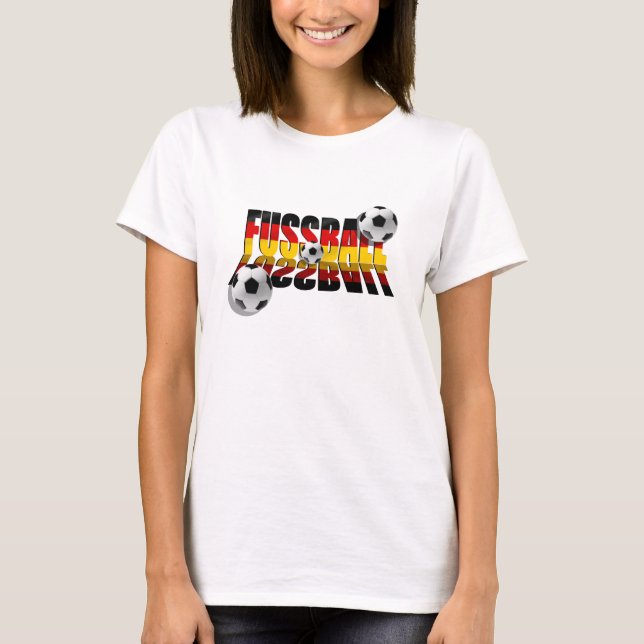 Fussball 2010 - fotbollsgåvor från Deutsche-flagga T-shirt (Framsida)