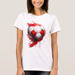 Fußball in Österreichischen Flaggenfarben, name T Shirt