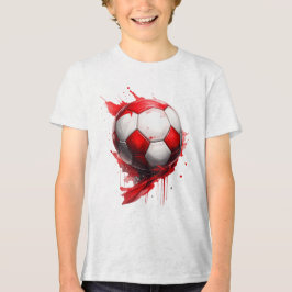 Fußball in Österreichischen Flaggenfarben, name T Shirt