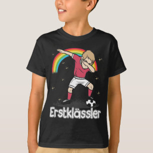 Fußball Junge 1. Klasse Schulkind Schulanfang T Shirt