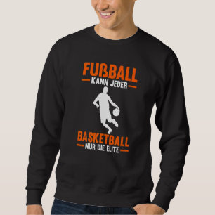 Fussball Kann Jeder Basketball Basketball-spel Lång Ärmad Tröja