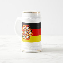 Fussbälle in glühenden Waben