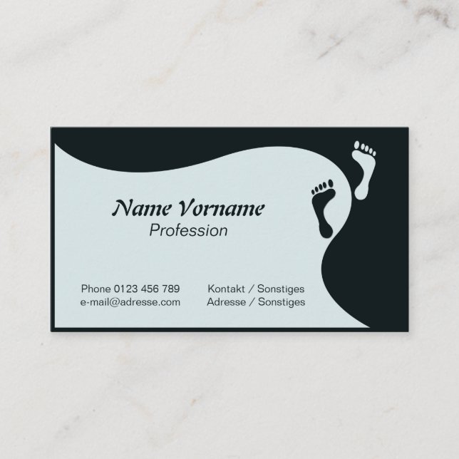 Füße Visitkort (Framsida)