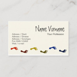 Füße Visitkort