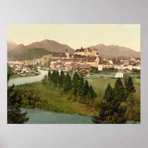 Fussen, Bayern, Tyskland arkivutskrift Poster