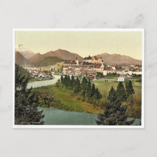 Fussen, Bayern, Tyskland vintage Photochrom Vykort