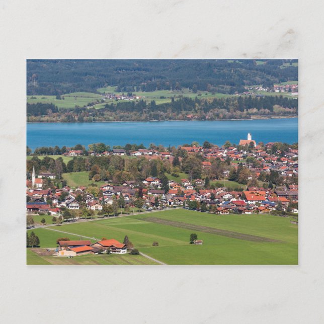 Fussen Town liggande Vykort (Framsida)