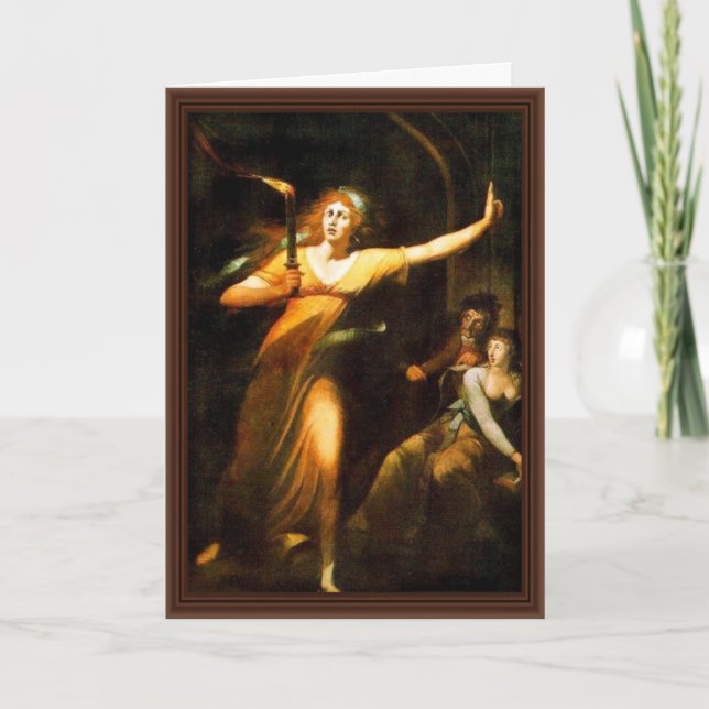 Füssli Johann Hei, som gick Dam Macbeth Kort (Framsida)