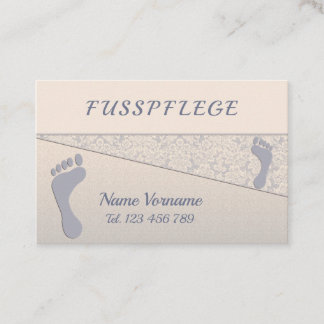 Fusspflege Podologe Visitkort