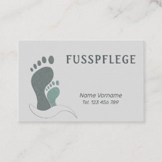 Fusspflege Podologe Visitkort