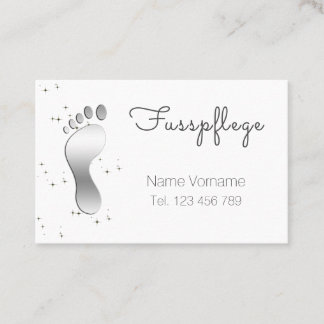 Fusspflege Podologe Visitkort
