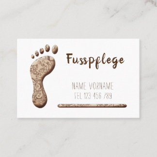 Fusspflege Podologe Visitkort