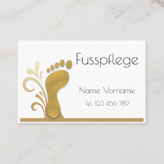 Fußpflege - Podologie Visitkort