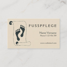 fusspflege visitkort