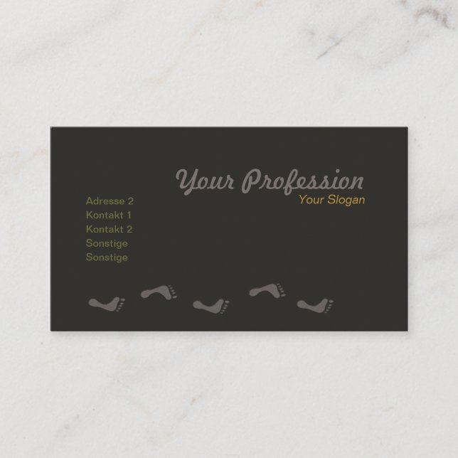 Fußpflege Visitkort (Framsida)