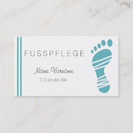 fußpflege visitkort
