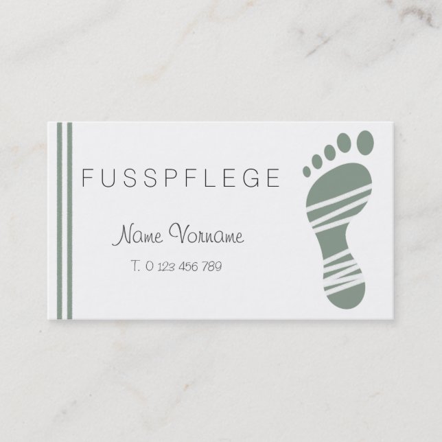 fußpflege visitkort (Framsida)