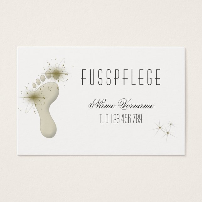 fusspflege visitkort (Framsida)