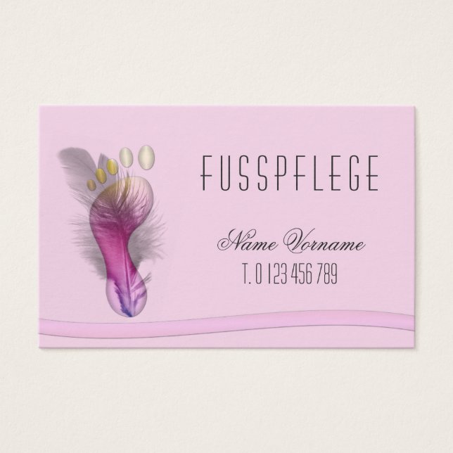 fusspflege visitkort (Framsida)