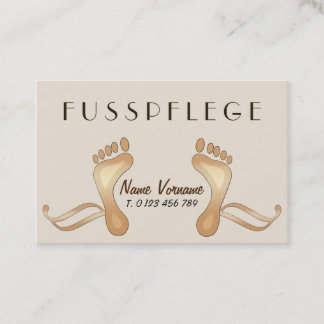 fußpflege visitkort