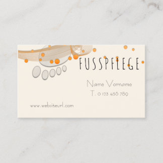 fußpflege visitkort