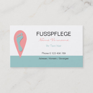fusspflege visitkort