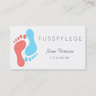 fußpflege visitkort