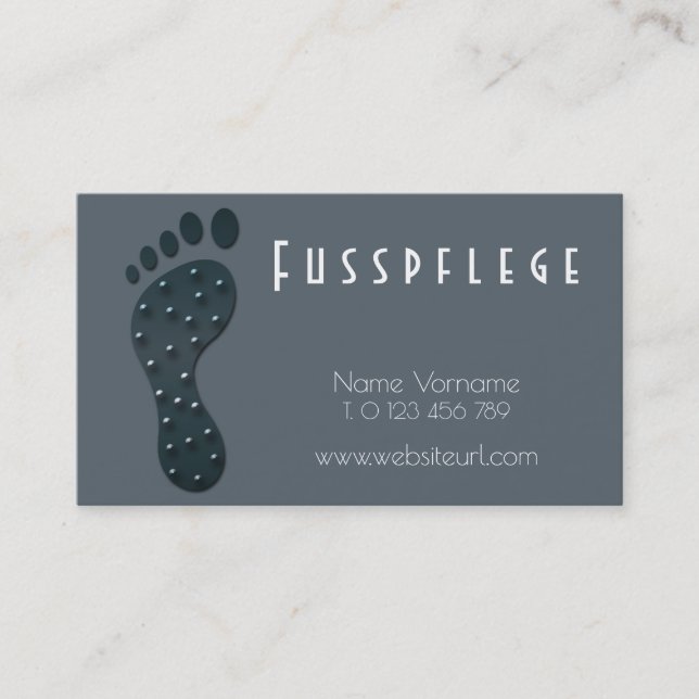 fusspflege visitkort (Framsida)