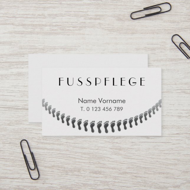 fusspflege visitkort (Fram/Back In Situ)
