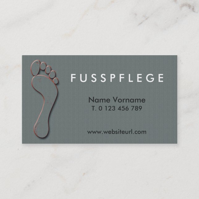 fusspflege visitkort (Framsida)