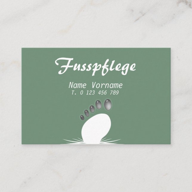Fusspflege Visitkort (Framsida)