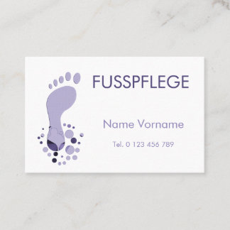 Fusspflege Visitkort