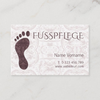 fusspflege visitkort