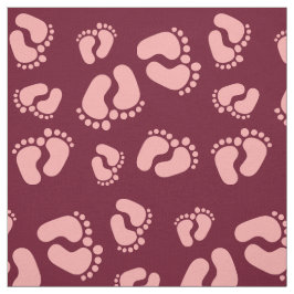 Fußspuren Fussabdrücke Baby Füßchen Stoffmuster Tyg