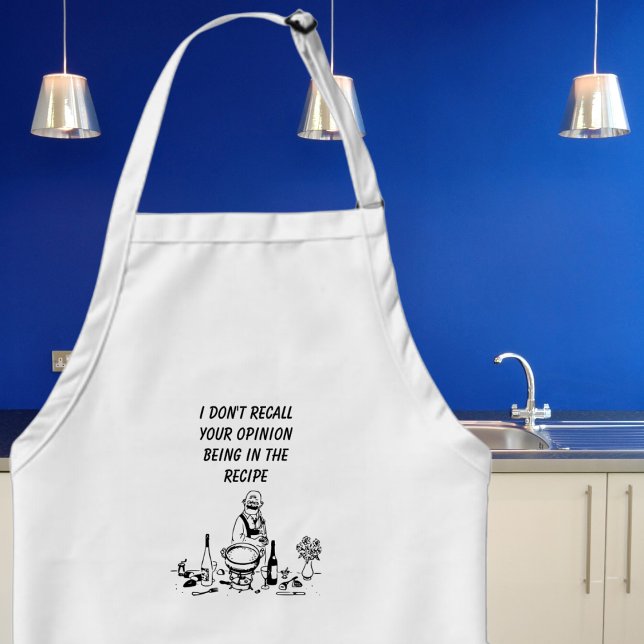 Fussy Chef Apron Förkläde (Cook in style and with a sense of humor with our fun customizable apron. )