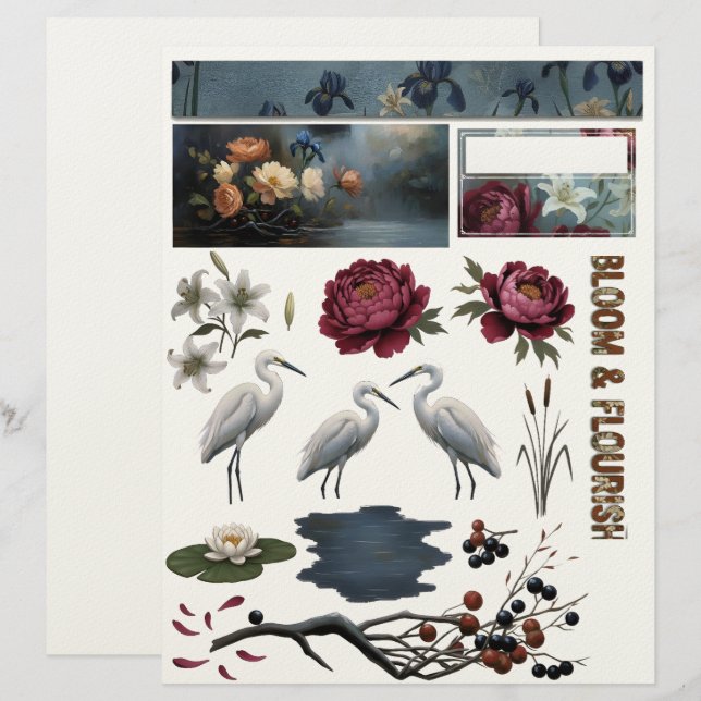 Fussy Cut Elements - Nature Brevhuvud (Fram/baksida)