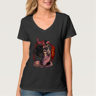 Futakuchi Onna Monster Yokai Forntida Japansk Myt T Shirt