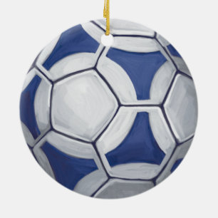 Futbal Julgransprydnad Keramik