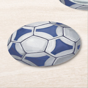 Futbal Underlägg Papper Rund
