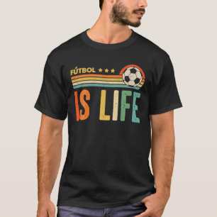 Futbol är Life Football Älskare Soccer Funny Vinta T Shirt