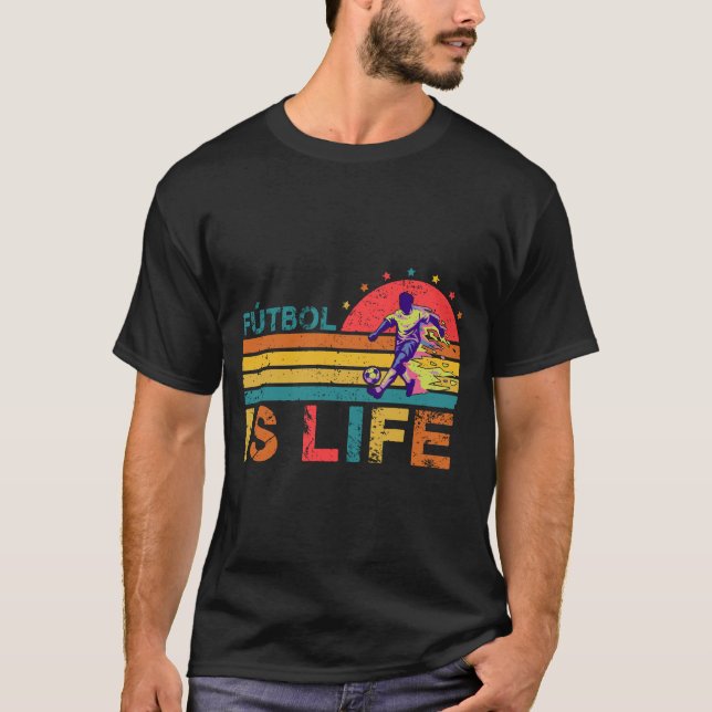 Futbol är Life,Fotbollsgåva,Lustigt fotboll, älska T Shirt (Framsida)
