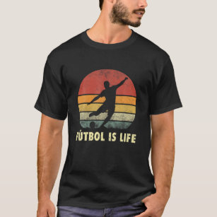 Futbol är Life Retro Vintage T Shirt