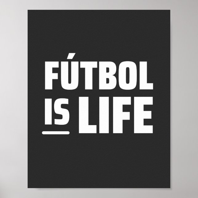 Futbol är liv, fotboll, fotboll, amerciska fotboll poster (Framsidan)