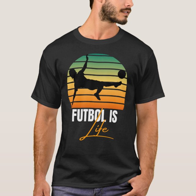 Futbol är livet t shirt (Framsida)