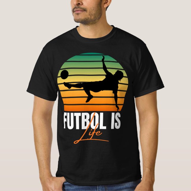 Futbol är livet t shirt (Framsida)